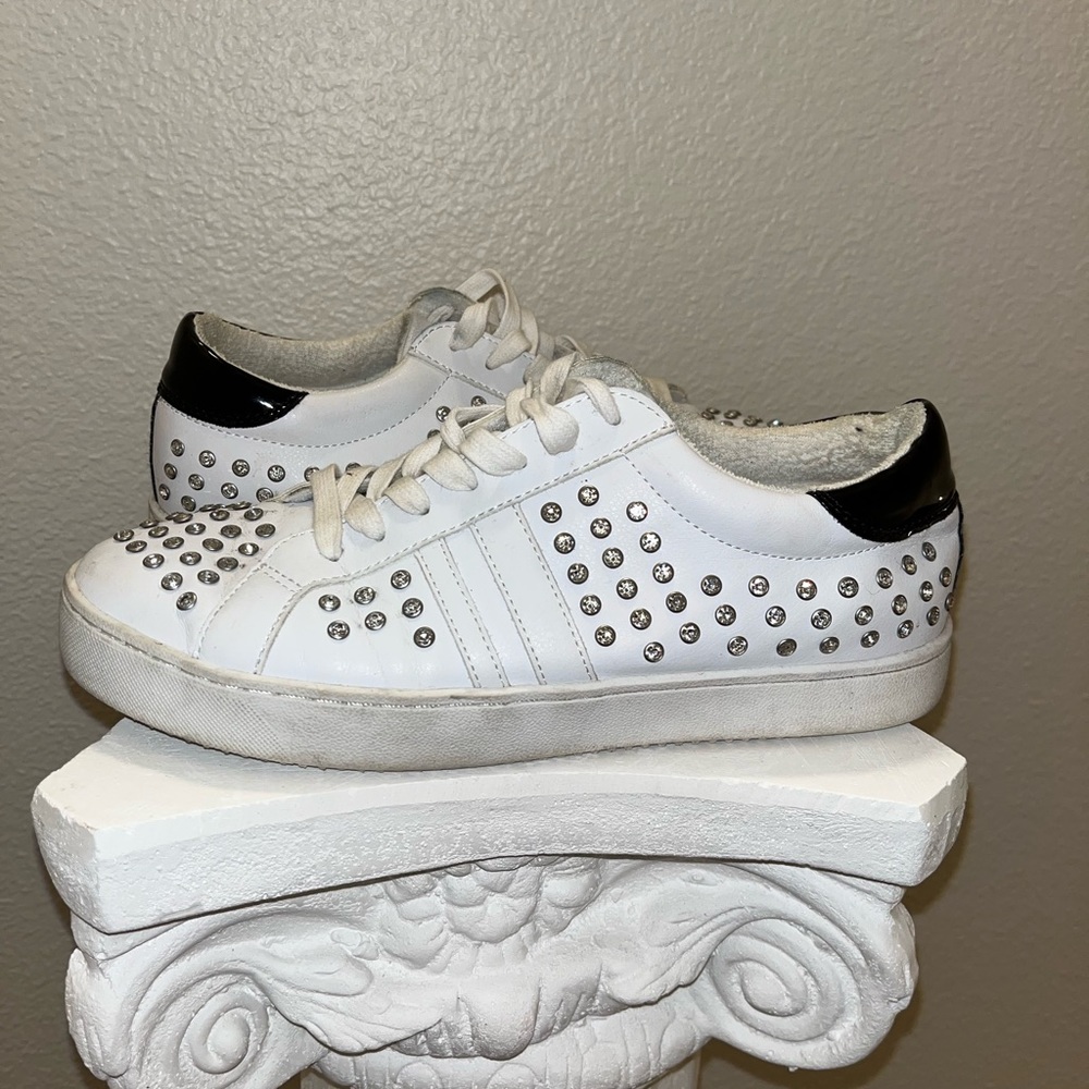 Rhinestone covered sneakers